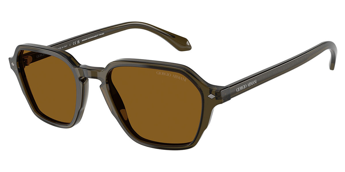 Giorgio Armani AR8220 616933, Green frame, Brown lenses
