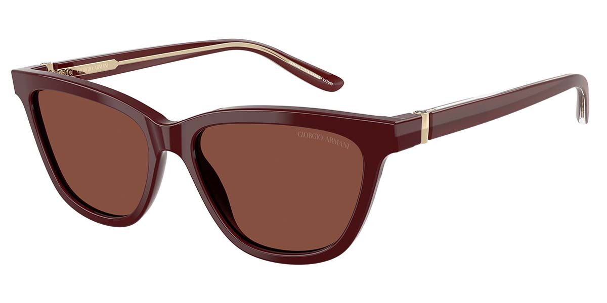 Giorgio Armani AR8221 5955C5, Burgundy frame, Red lenses