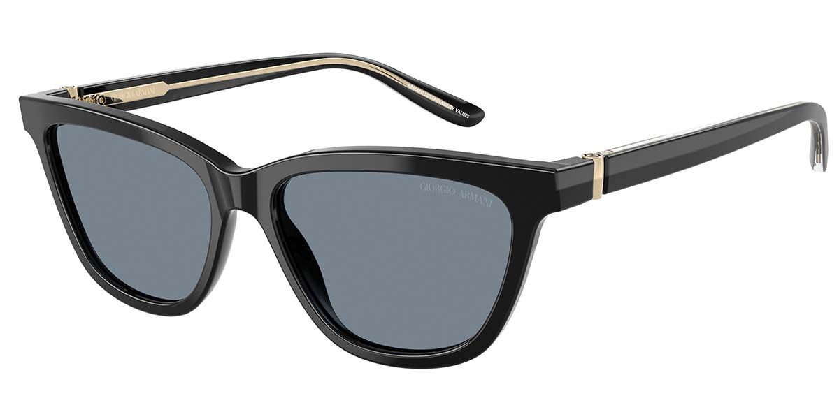 Giorgio Armani AR8221F Asian Fit 587556, Black frame, Light Blue lenses