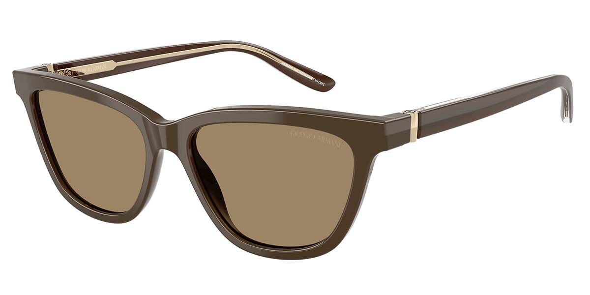 Giorgio Armani AR8221F Asian Fit 595753, Brown frame, Brown lenses