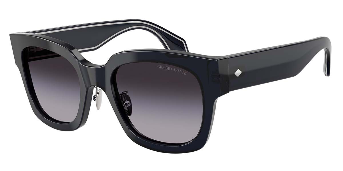 Giorgio Armani AR8223 61608G, Blue frame, Gradient Grey lenses