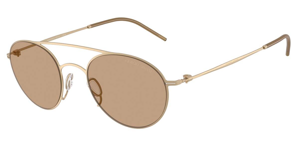 Giorgio Armani AR6169 300263, Gold frame, Light Brown lenses