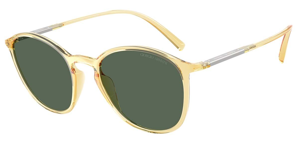 Giorgio Armani AR8233U 623871, Yellow frame, Dark Green lenses