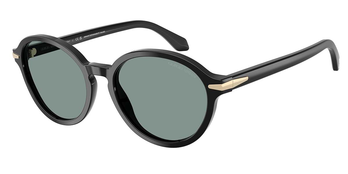 Giorgio Armani AR8237 587556, Black frame, Grey Vintage Blue lenses