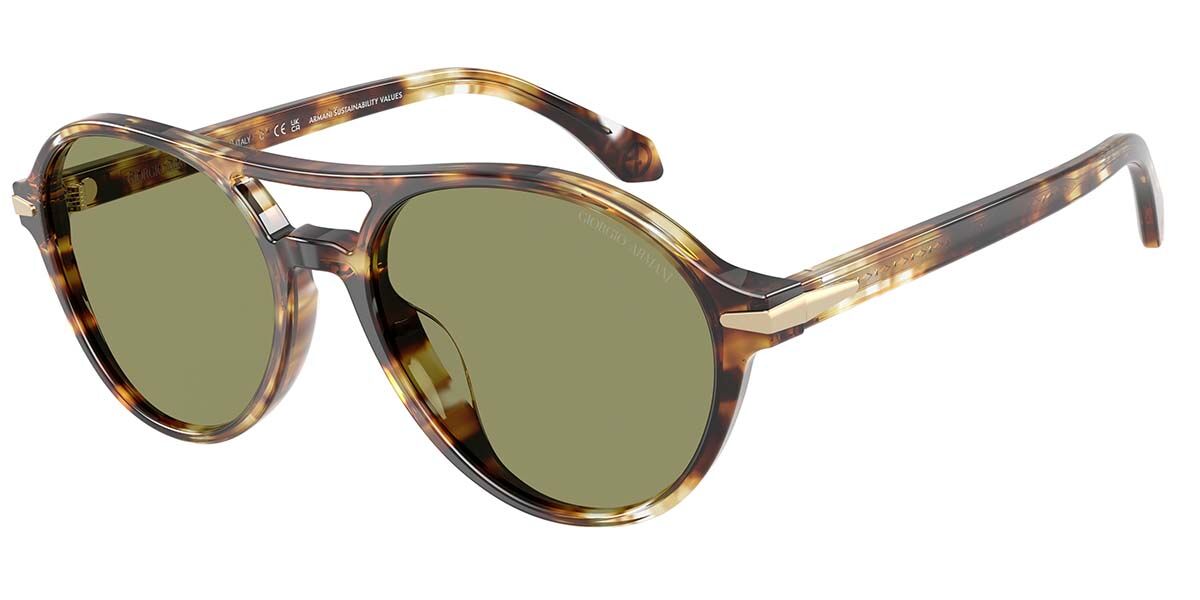 Giorgio Armani AR8236U 623214, Tortoiseshell frame, Green lenses