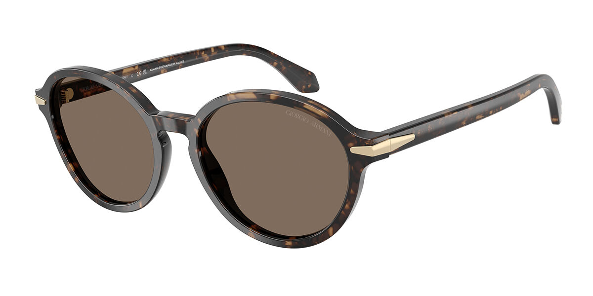 Giorgio Armani AR8237F Asian Fit 623573, Tortoiseshell frame, Dark Brown lenses