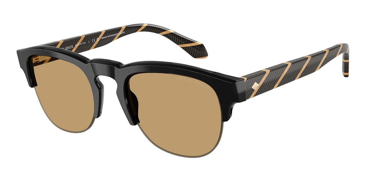Giorgio Armani AR8238F Asian Fit 587573, Black frame, Brown lenses