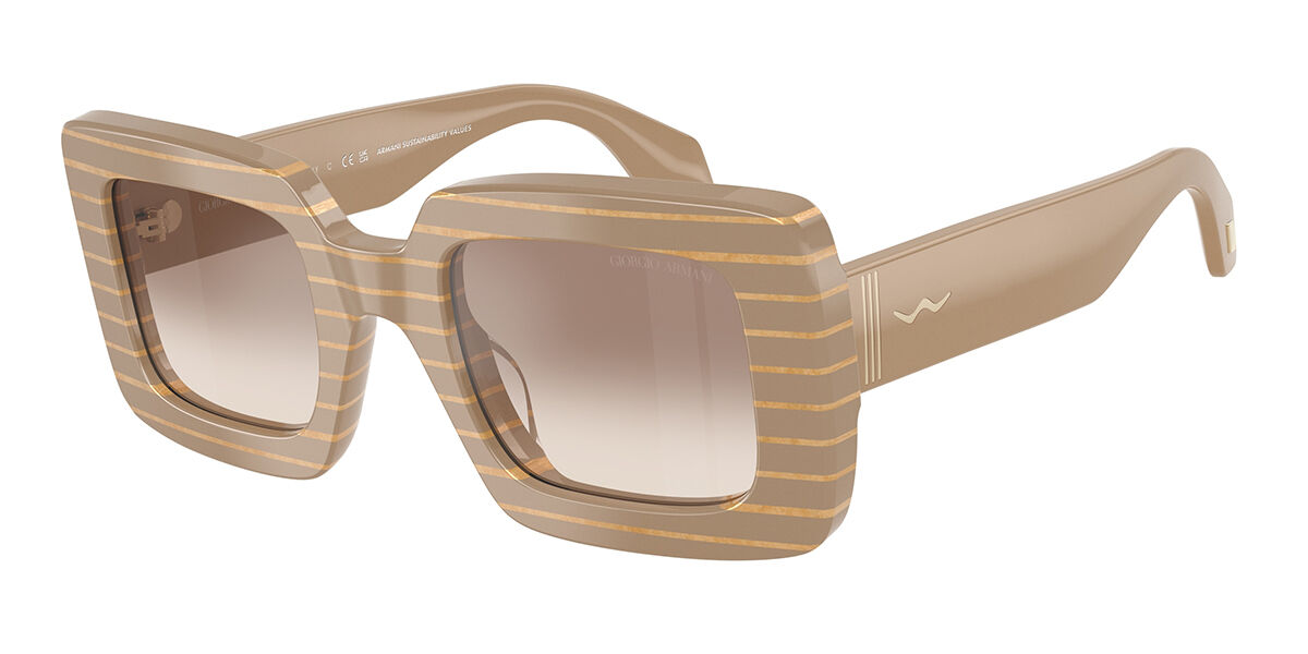 Giorgio Armani AR8241U 631094, Brown frame, Gradient Brown/Silver Mirror lenses