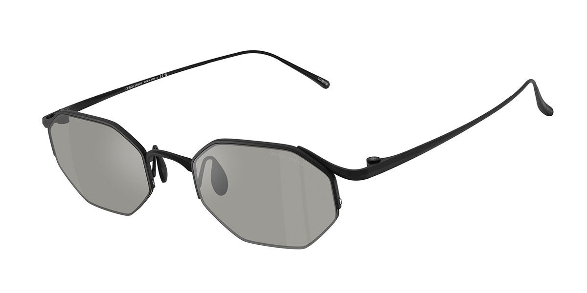 Giorgio Armani AR6171T 34046G, Black frame, Light Grey Mirror Silver lenses