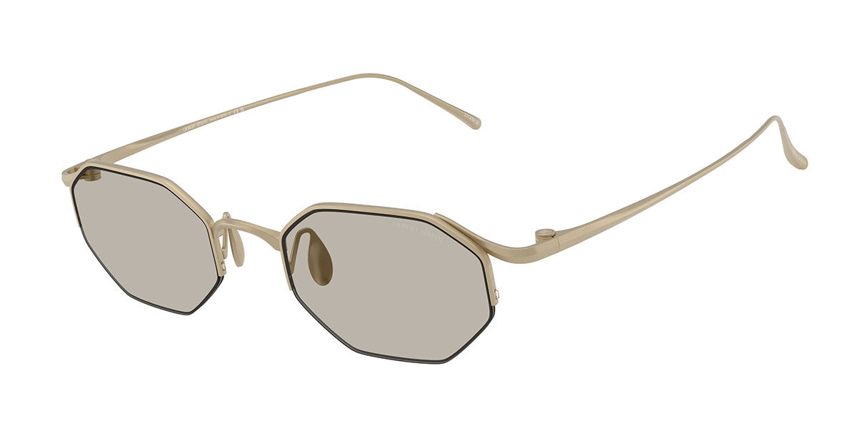 Giorgio Armani AR6171T 3410/3, Gold frame, Light Brown lenses