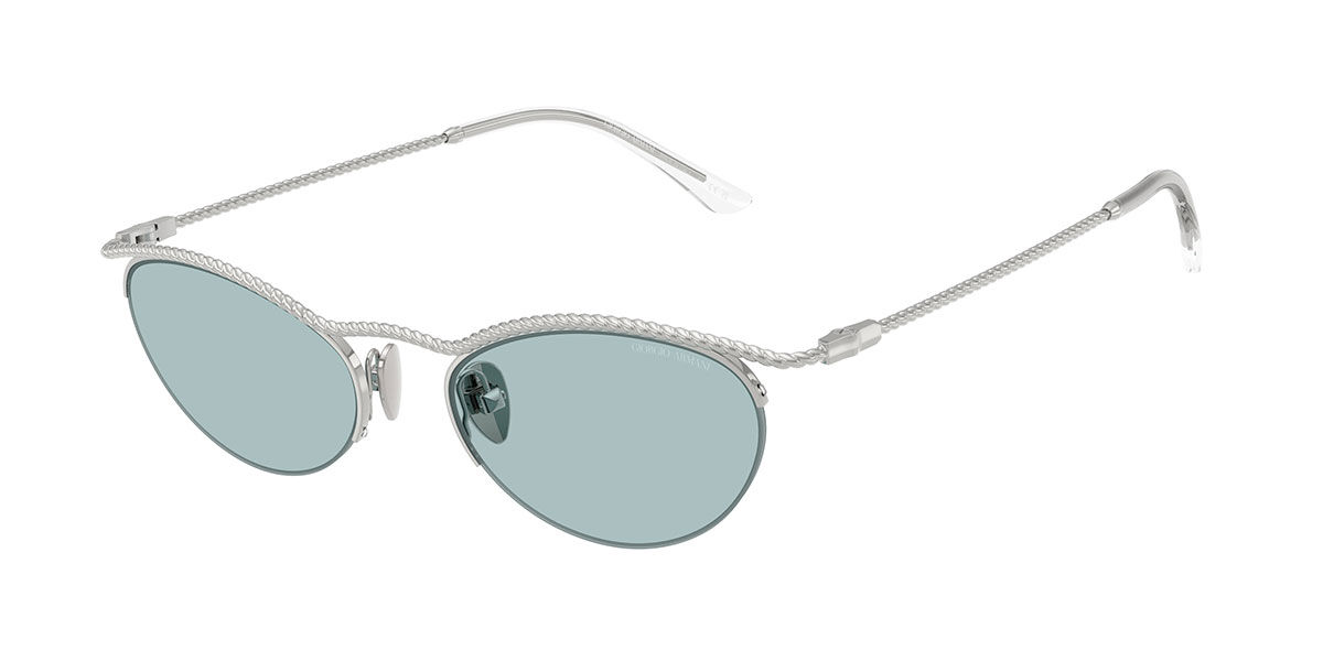 Giorgio Armani AR6175 301572, Silver frame, Blue lenses
