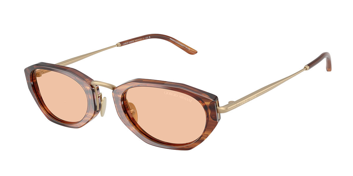 Giorgio Armani AR8242 616273, Brown frame, Light Brown lenses