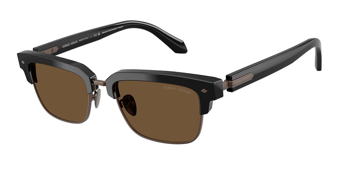 Giorgio Armani AR8243 587553, Brown frame, Dark Brown lenses