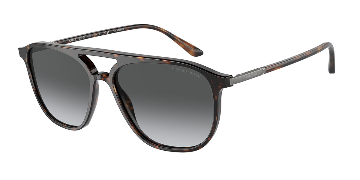 Giorgio Armani AR8179 Polarized 5026T3, Tortoiseshell frame, Gradient Grey Polarized lenses
