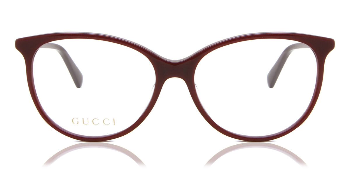 Gucci GG0550O 011 Women's Eyeglasses Burgundy Size 53 (Frame Only) - Blue Light Block Available