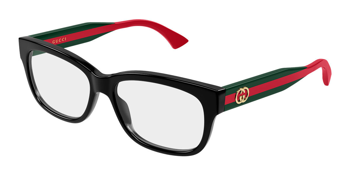 Gucci GG0278OAN Asian Fit 001 Women's Eyeglasses Black Size 55 (Frame Only) - Blue Light Block Available