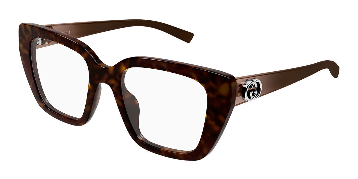 Gucci GG2028O 002 Women's Eyeglasses Tortoiseshell Size 50 (Frame Only) - Blue Light Block Available