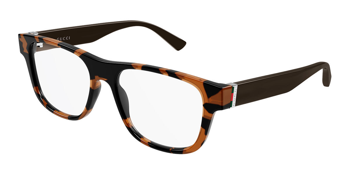Gucci GG2086O 007 Men's Eyeglasses Tortoiseshell Size 55 (Frame Only) - Blue Light Block Available