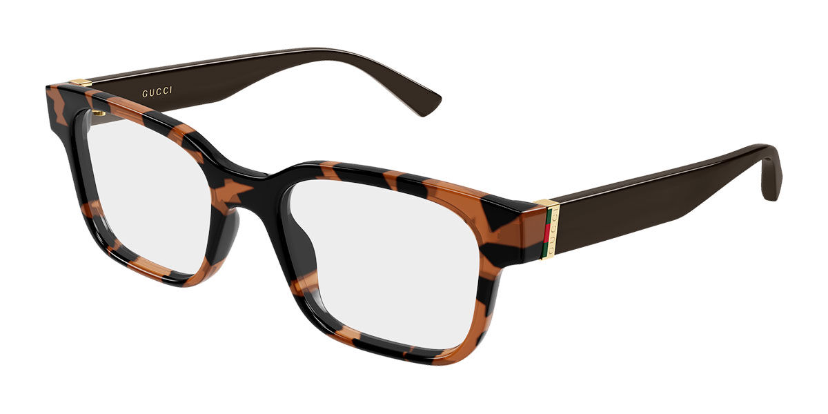 Gucci GG2087O 007 Men's Eyeglasses Tortoiseshell Size 54 (Frame Only) - Blue Light Block Available