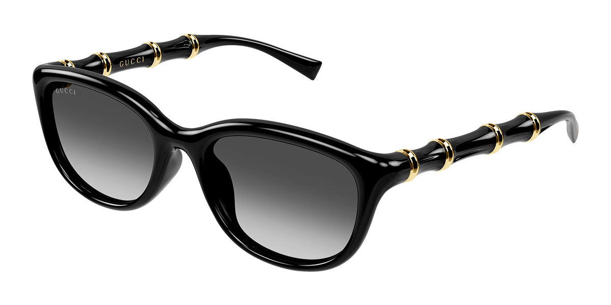 Gucci GG2062SA Asian Fit 001 Women's Sunglasses Black Size 54