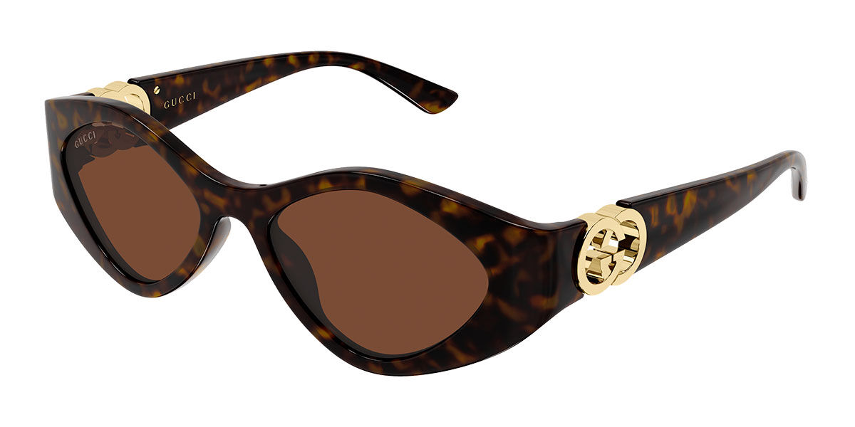 Gucci GG2121S 003, Tortoiseshell frame, Brown lenses
