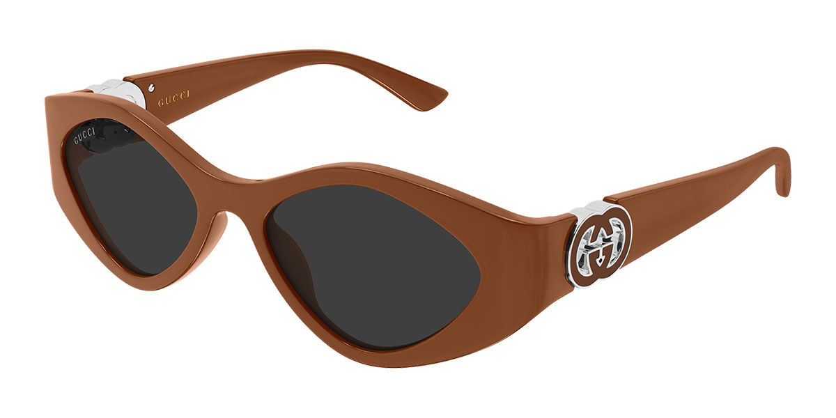 Gucci GG2121S 004, Brown frame, Grey lenses