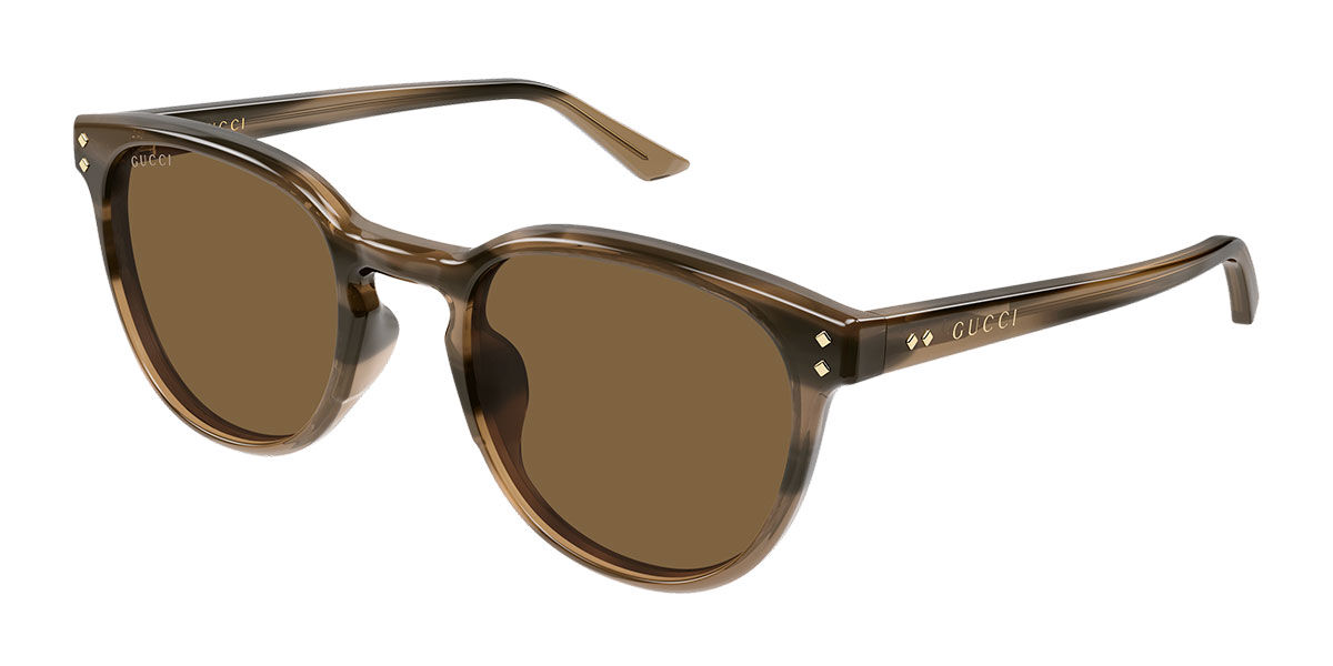 Gucci GG2134SA Asian Fit 003, Tortoiseshell frame, Brown lenses