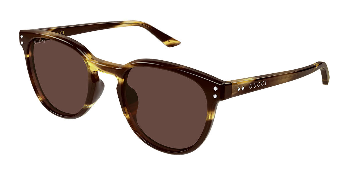 Gucci GG2134SA Asian Fit 002, Tortoiseshell frame, Brown lenses