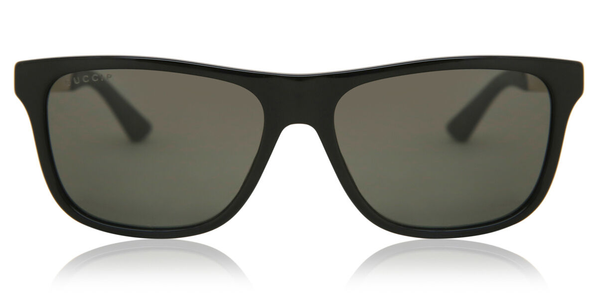 Gucci GG0687S 002, Black frame, Dark Grey Polarized lenses