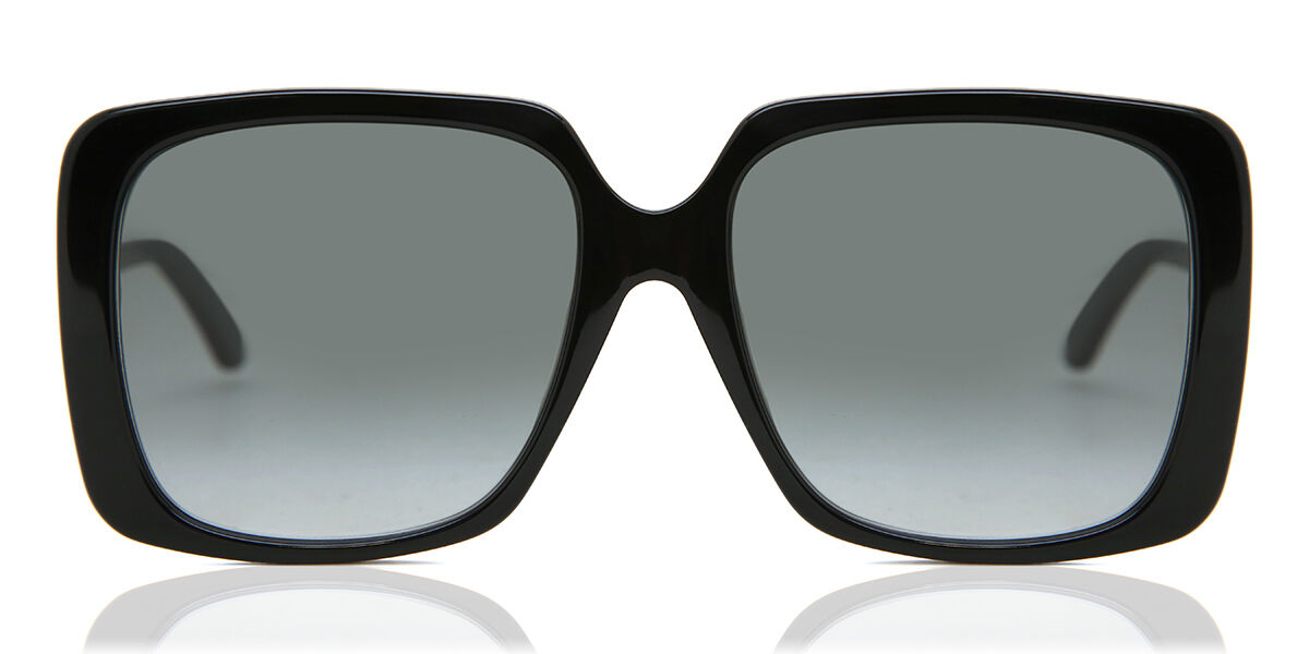 Gucci GG0728SA Asian Fit 001, Black frame, Gradient Grey lenses