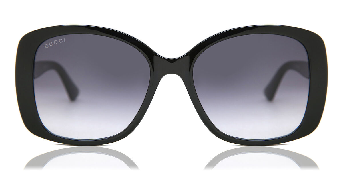 Gucci GG0762S 001, Black frame, Gradient Grey lenses