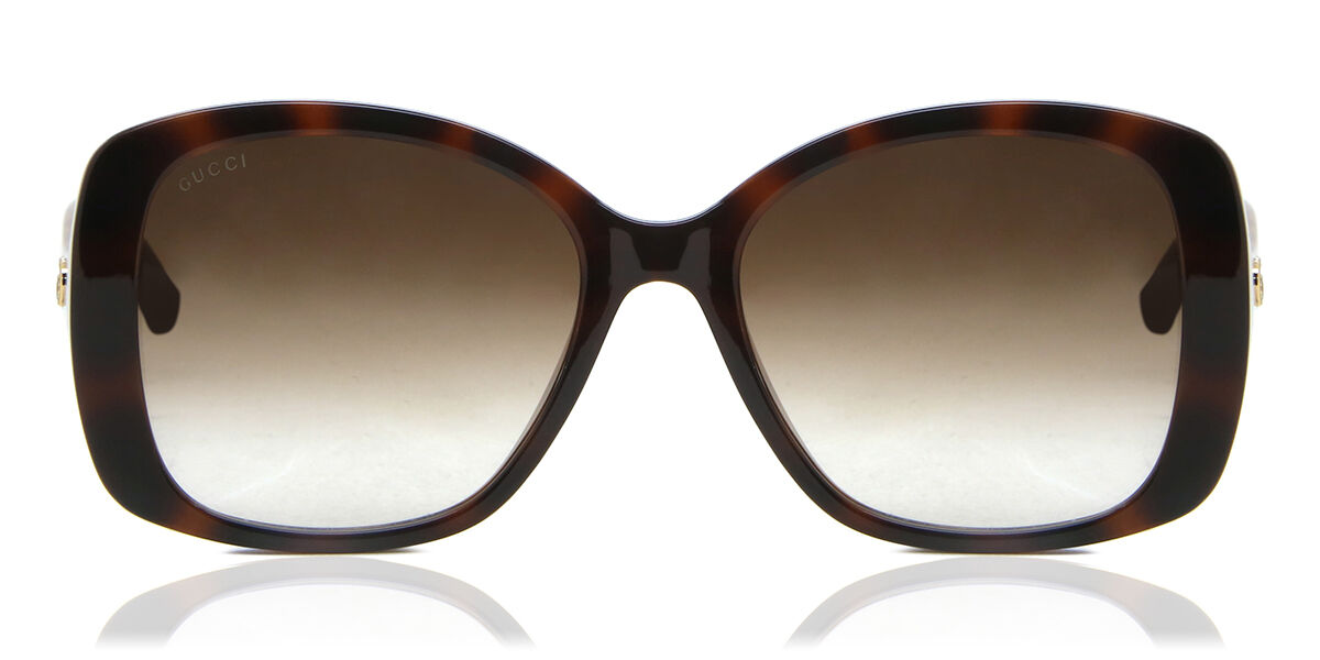 Gucci GG0762S 002, Tortoiseshell frame, Gradient Brown lenses