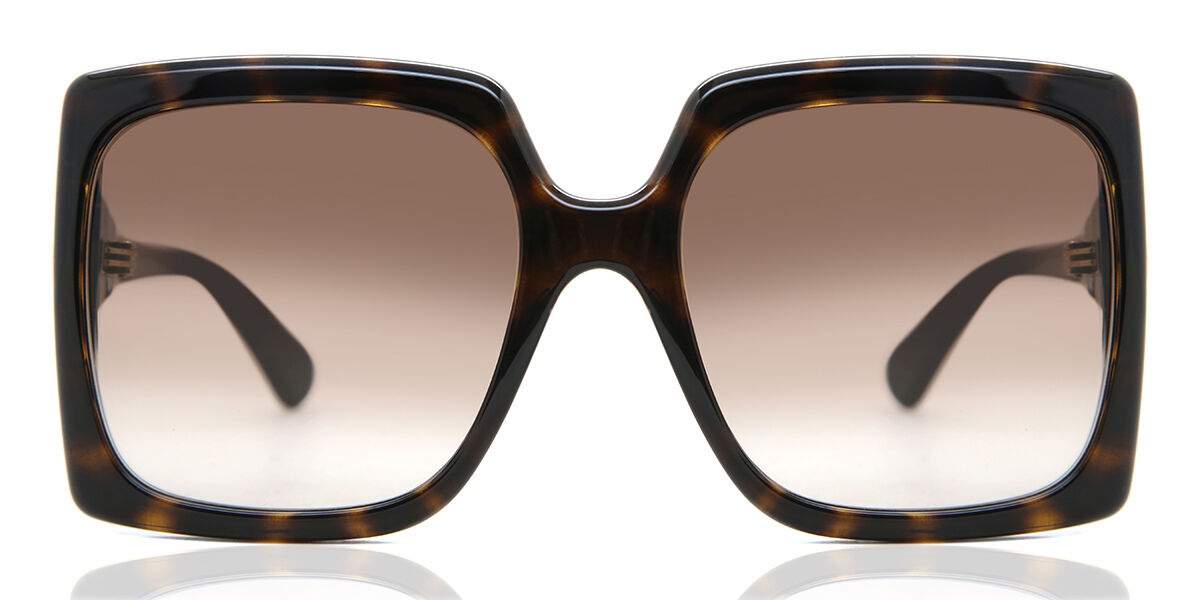 Gucci GG0876S 002, Tortoiseshell frame, Gradient Brown lenses