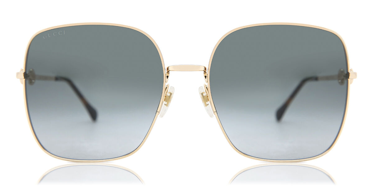 Gucci GG0879S 001, Gold frame, Gradient Grey lenses