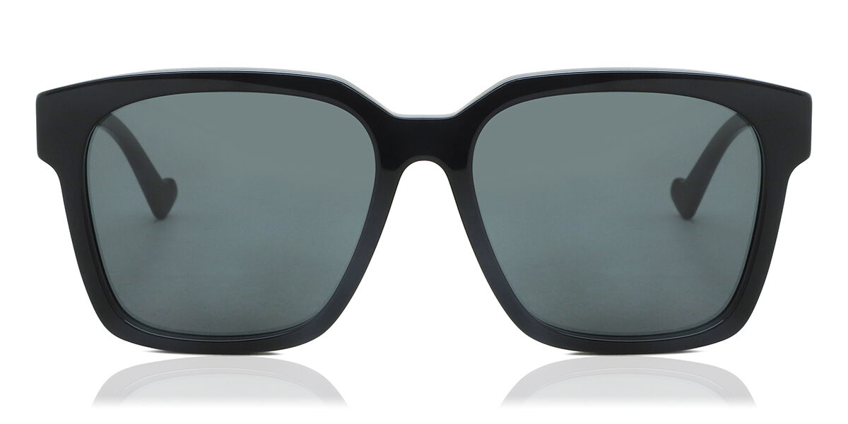 Gucci GG0965SA Asian Fit 001, Black frame, Grey lenses