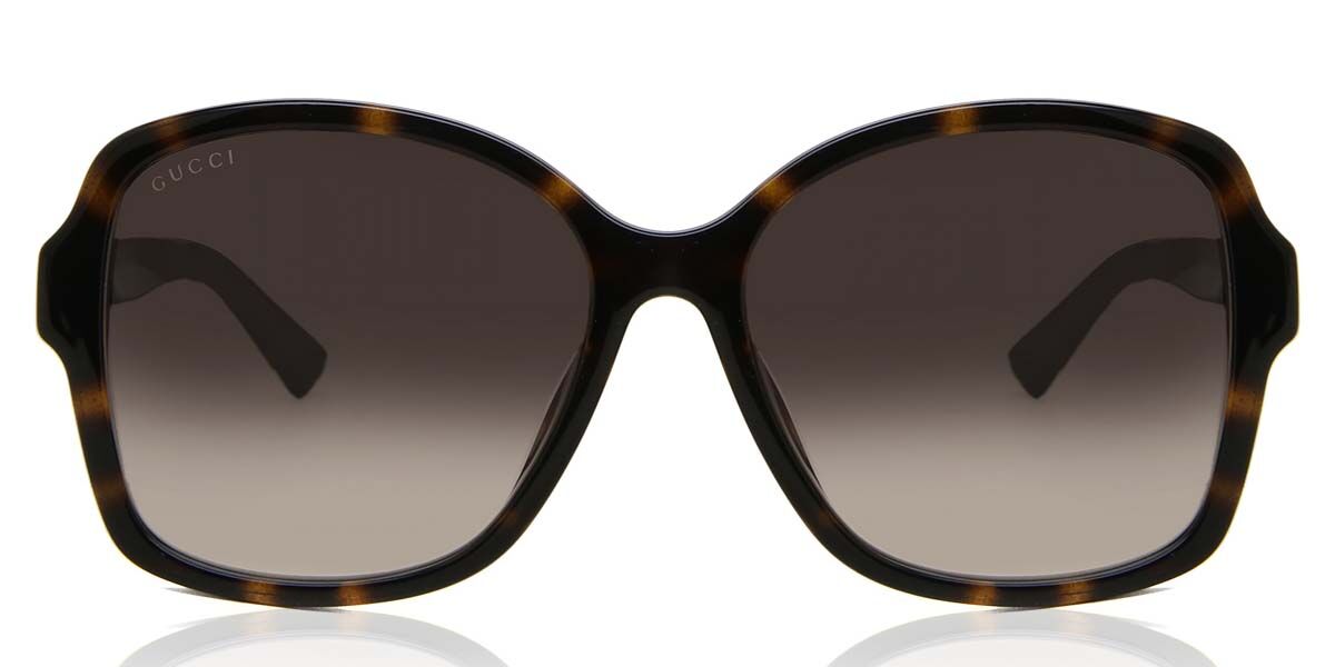 Gucci GG0765SA Asian Fit 003, Tortoiseshell frame, Gradient Brown lenses
