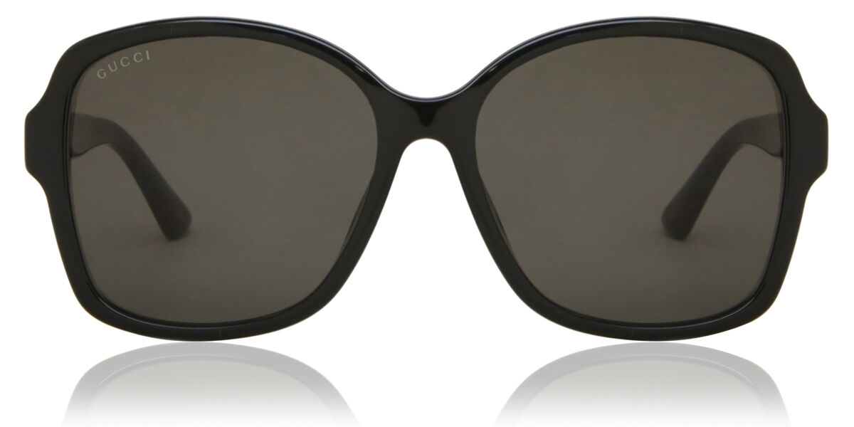 Gucci GG0765SA Asian Fit 002, Black frame, Grey lenses