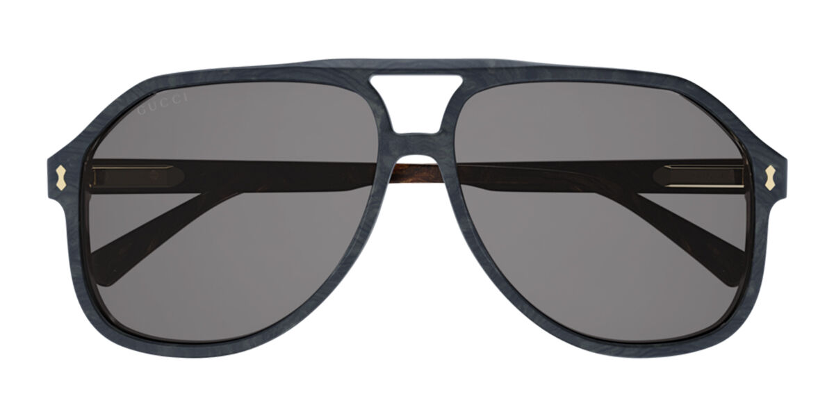 Gucci GG1042S 003, Blue frame, Green lenses