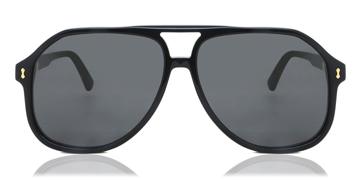 Gucci GG1042S 001, Black frame, Grey lenses