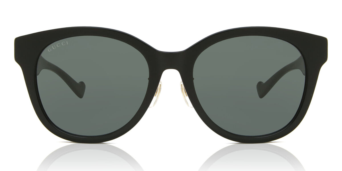 Gucci GG1002SK Asian Fit 001, Black frame, Grey lenses