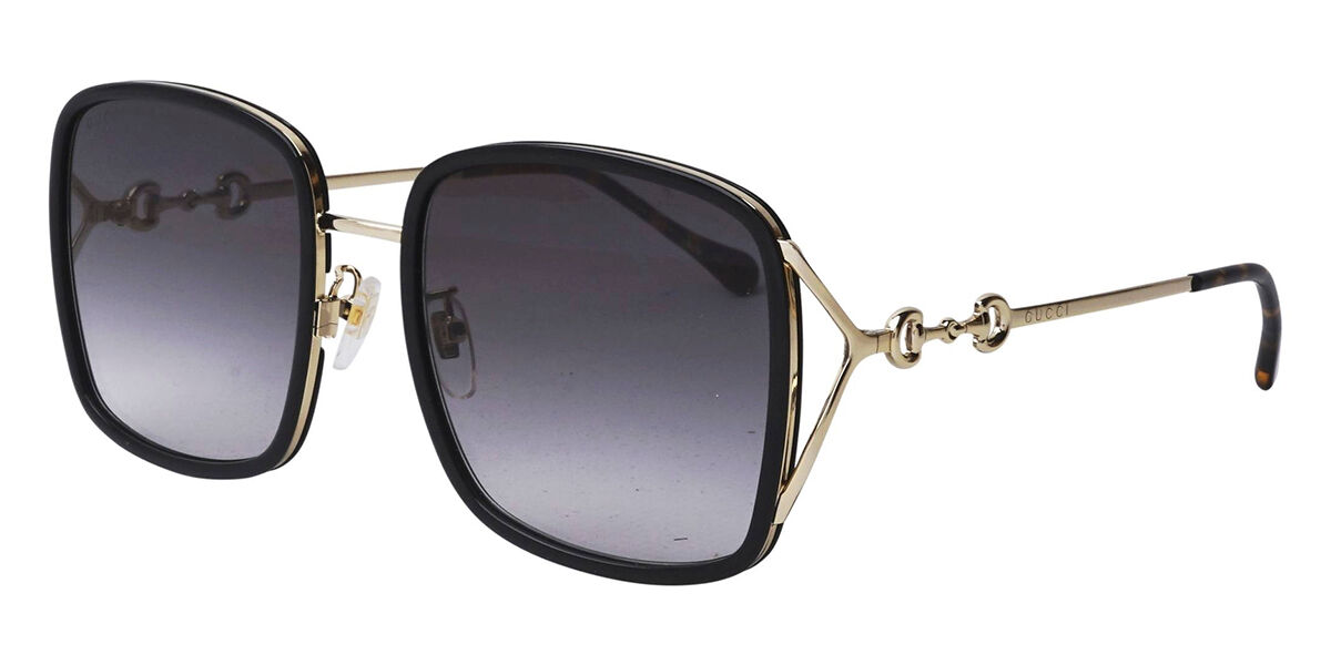 Gucci GG1016SK Asian Fit 001, Black frame, Gradient Grey lenses