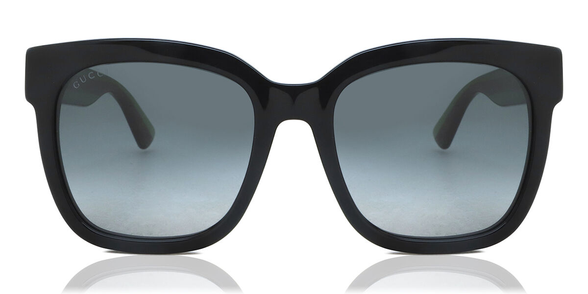 Gucci GG0034SN 002, Black frame, Shaded Grey lenses