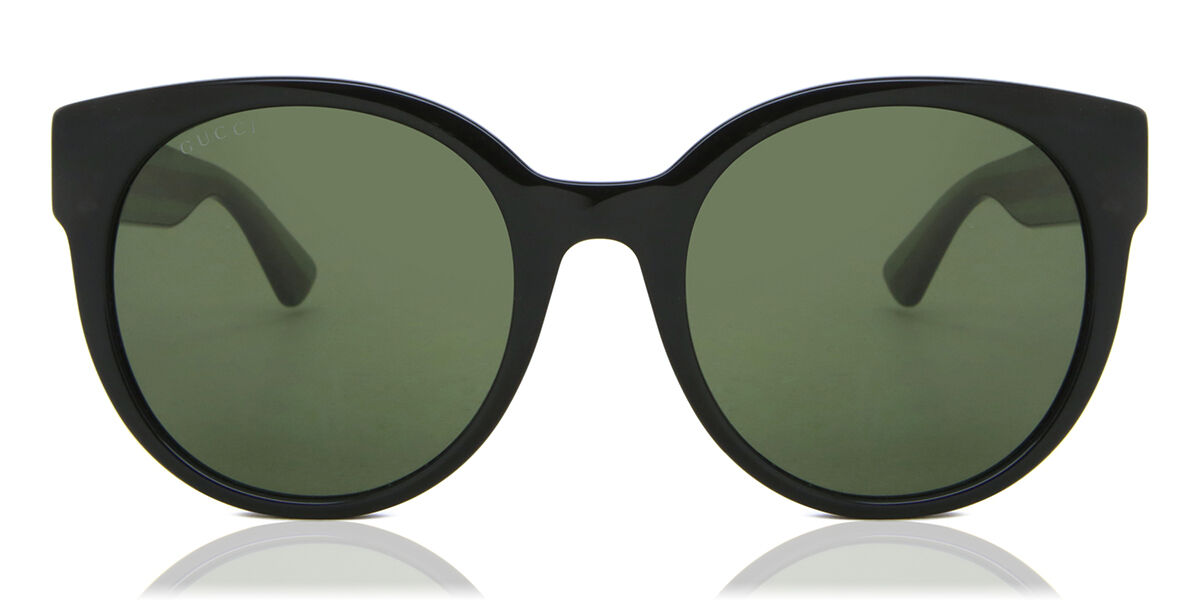 Gucci GG0035SN 002, Black frame, Green lenses