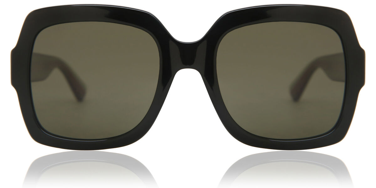 Gucci GG0036SN 002, Black frame, Brown lenses