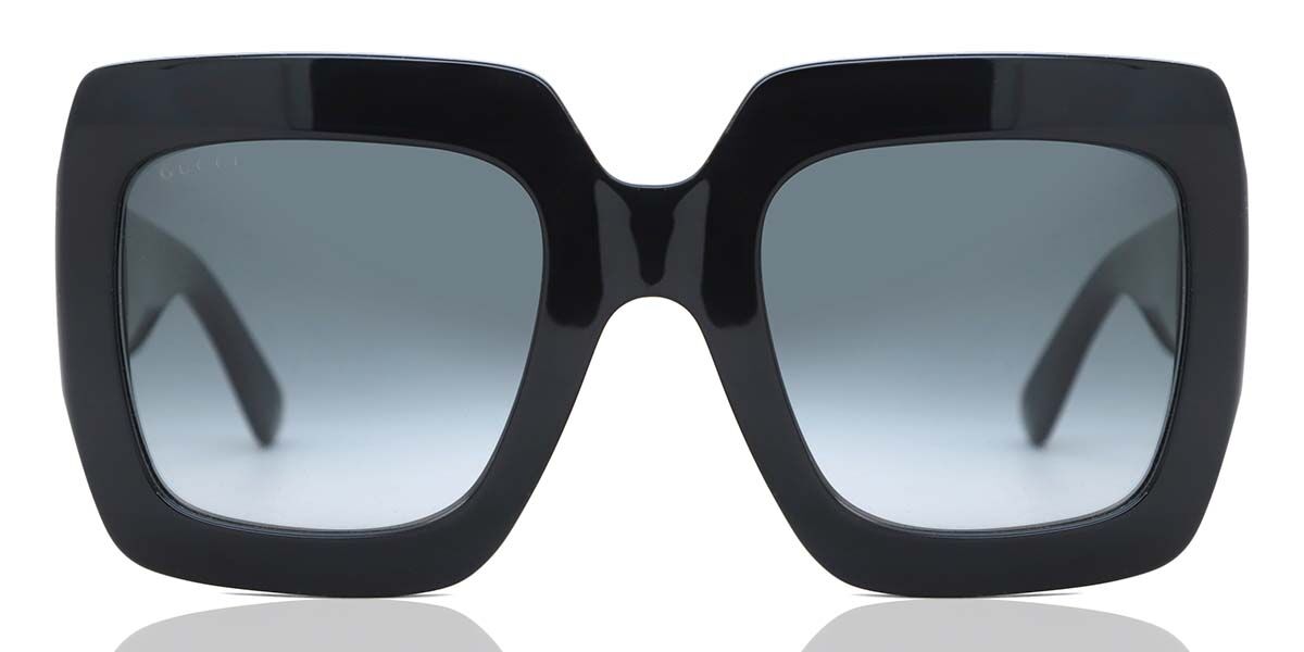 Gucci GG0053SN 001, Black frame, Shaded Dark Grey lenses