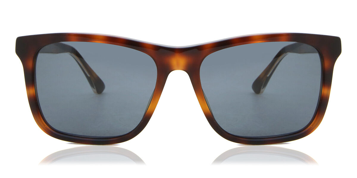 Gucci GG0381SN 009, Tortoiseshell frame, Blue lenses