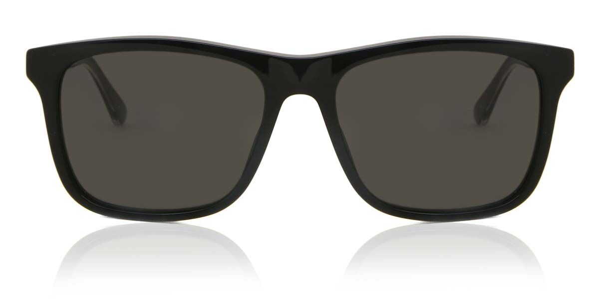 Gucci GG0381SN 007, Black frame, Grey lenses