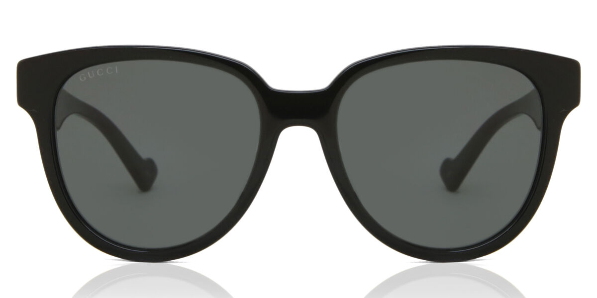 Gucci GG0960SA Asian Fit 002, Black frame, Grey lenses