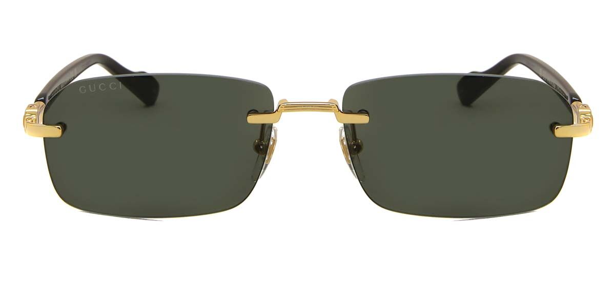 Gucci GG1221S 001, Gold frame, Grey lenses