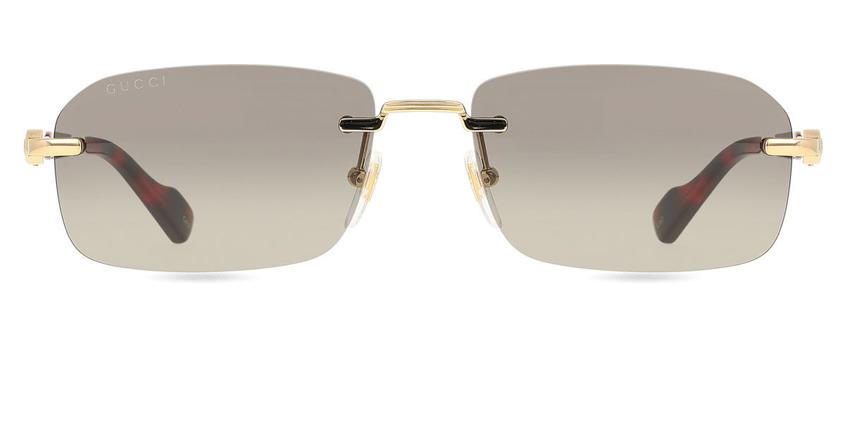 Gucci GG1221S 006, Gold frame, Grey lenses